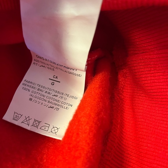Off-White Red Sweatshirt with White Logo - Picture 8 of 8